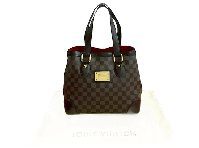 Borsa a mano Hampstead PM Damier Louis Vuitton Marrone