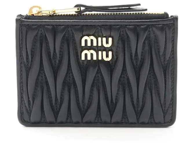Miu Miu 5MC0932FPPF0002 Portamonete in pelle Nero