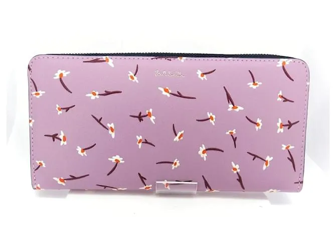 Portafoglio Lungo in Pelle Paul Smith Porpora