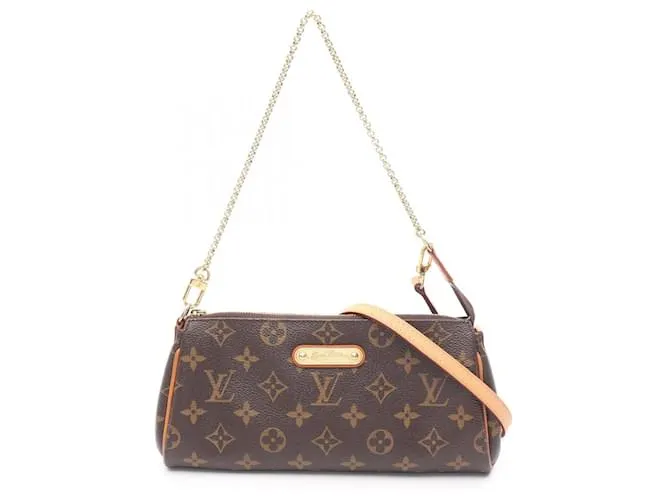 Borsa a Spalla Eva in Tela Monogram di Louis Vuitton Marrone
