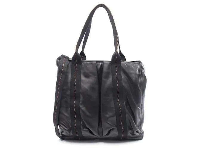 Borsa Tote Verticale in Pelle Caravan di Hermès Nero