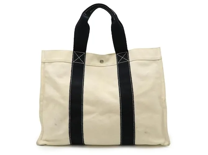 Borsa Tote in Tela Bora Bora di Hermès Nero