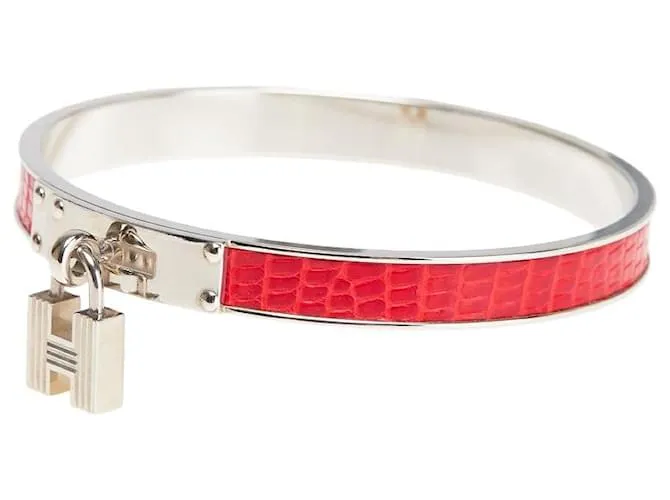 Bracciale Lizard Kelly Cadena di Hermès Rosso