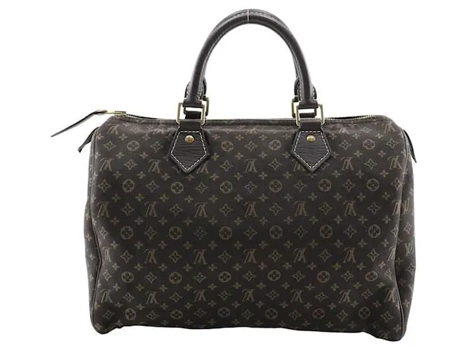 Borsa Louis Vuitton Speedy 30 Monogram Mini Lin Metallico Bronzo
