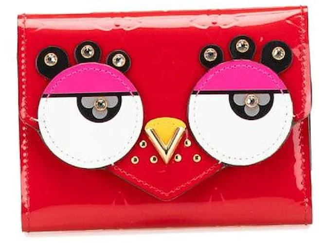 Portafoglio Victorine Monogram Vernis Louis Vuitton Rosso