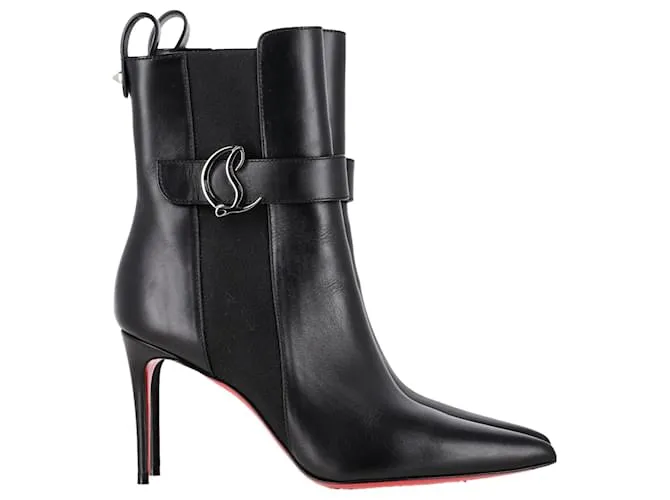 Stivali Chelsea So CL 85 in pelle nera Christian Louboutin Nero