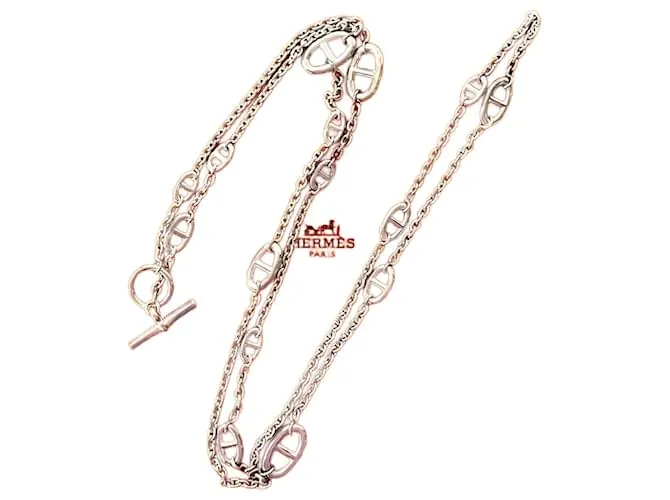 Collana Hermès Farandole in argento 925 Metallico