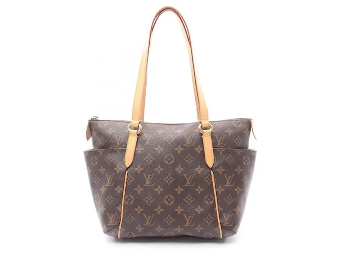 Borsa tote Louis Vuitton Totally PM in tela rivestita Monogram Marrone