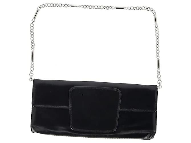 Day Borsa a tracolla Balenciaga con patta e tracolla in catena in pelle nera Nero