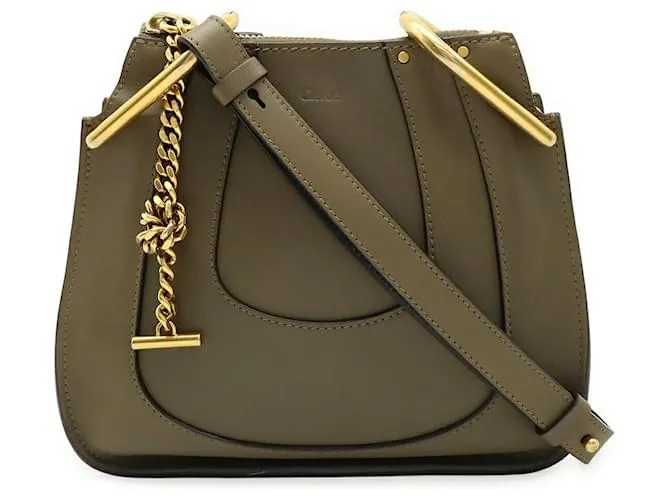 Chloé Borsa a Spalla in Pelle di Vitello Chloe Hayley Verde