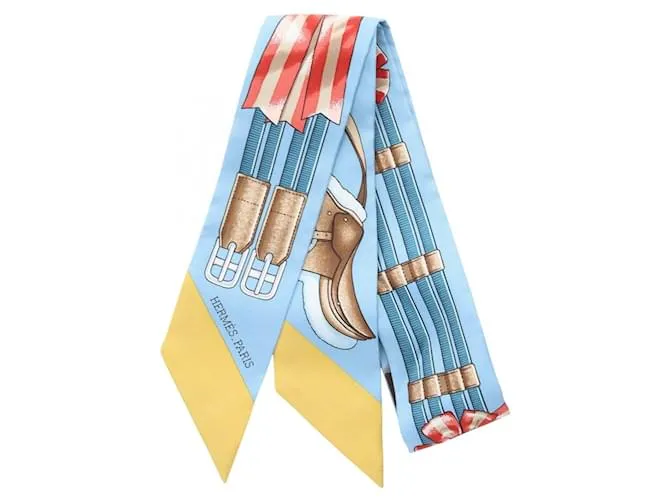 Foulard in seta JUMPING di Hermès Blu