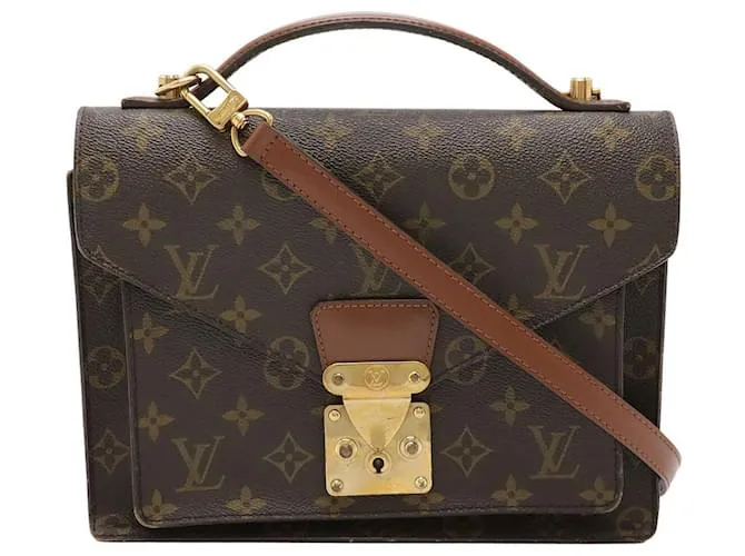 Borsa 2 in 1 Monceau Monogram Louis Vuitton Marrone
