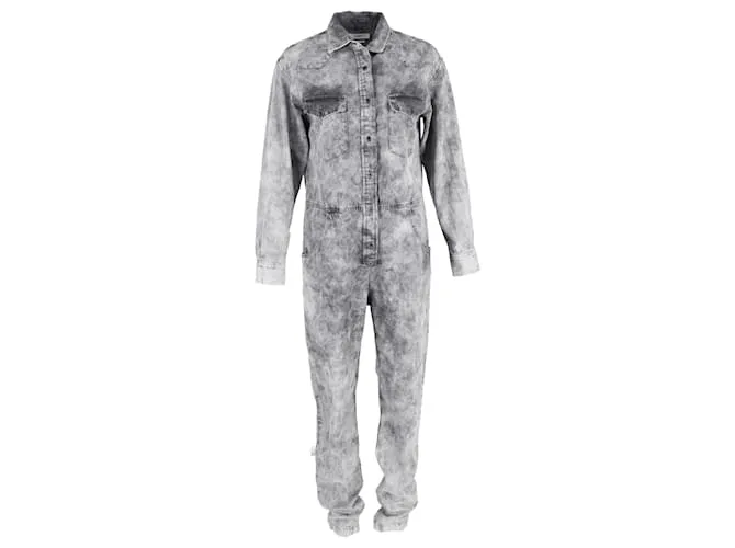 Isabel Marant Etoile Tuta Idesia sbiadita in denim grigio di Isabel Marant Étoile