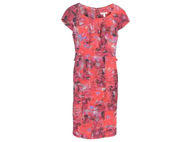 Abito midi a maniche a cappuccio stampato floreale Erdem in viscosa multicolore