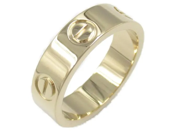 Anello Cartier Love Au750 Taglia 11 D'oro Metallico