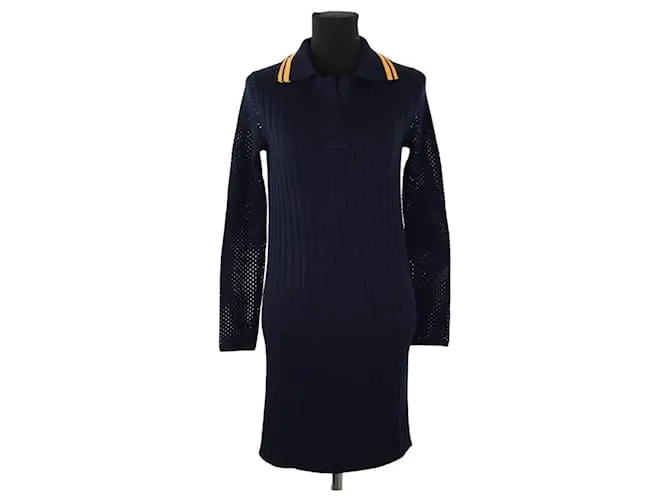 Autre Marque Abito in lana blu navy