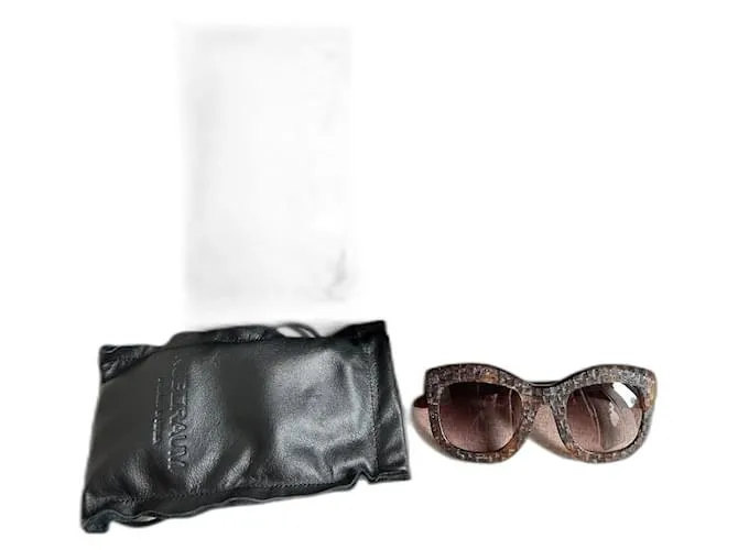 Autre Marque Occhiali da sole Kuboraum – Pezzo di design, realizzato in Italia Marrone