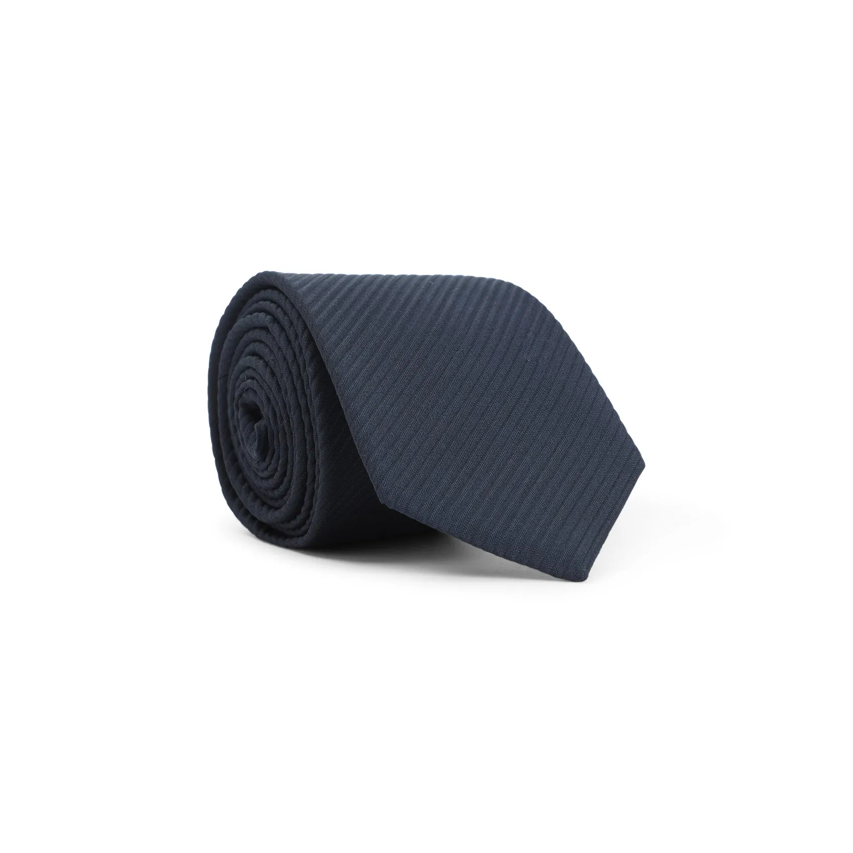 Black Viscose And Silk Tie