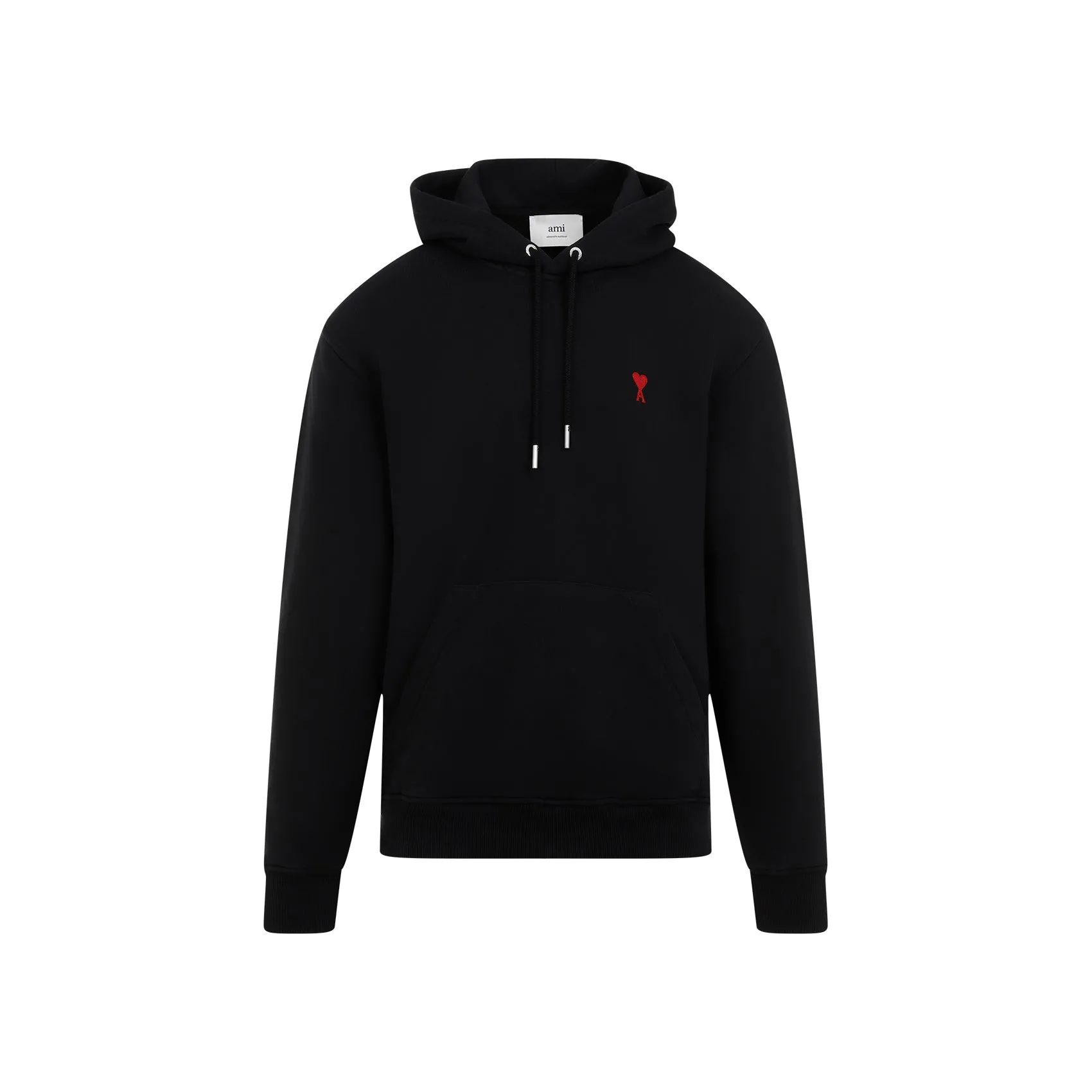 Black De Coeur Cotton Hoodie