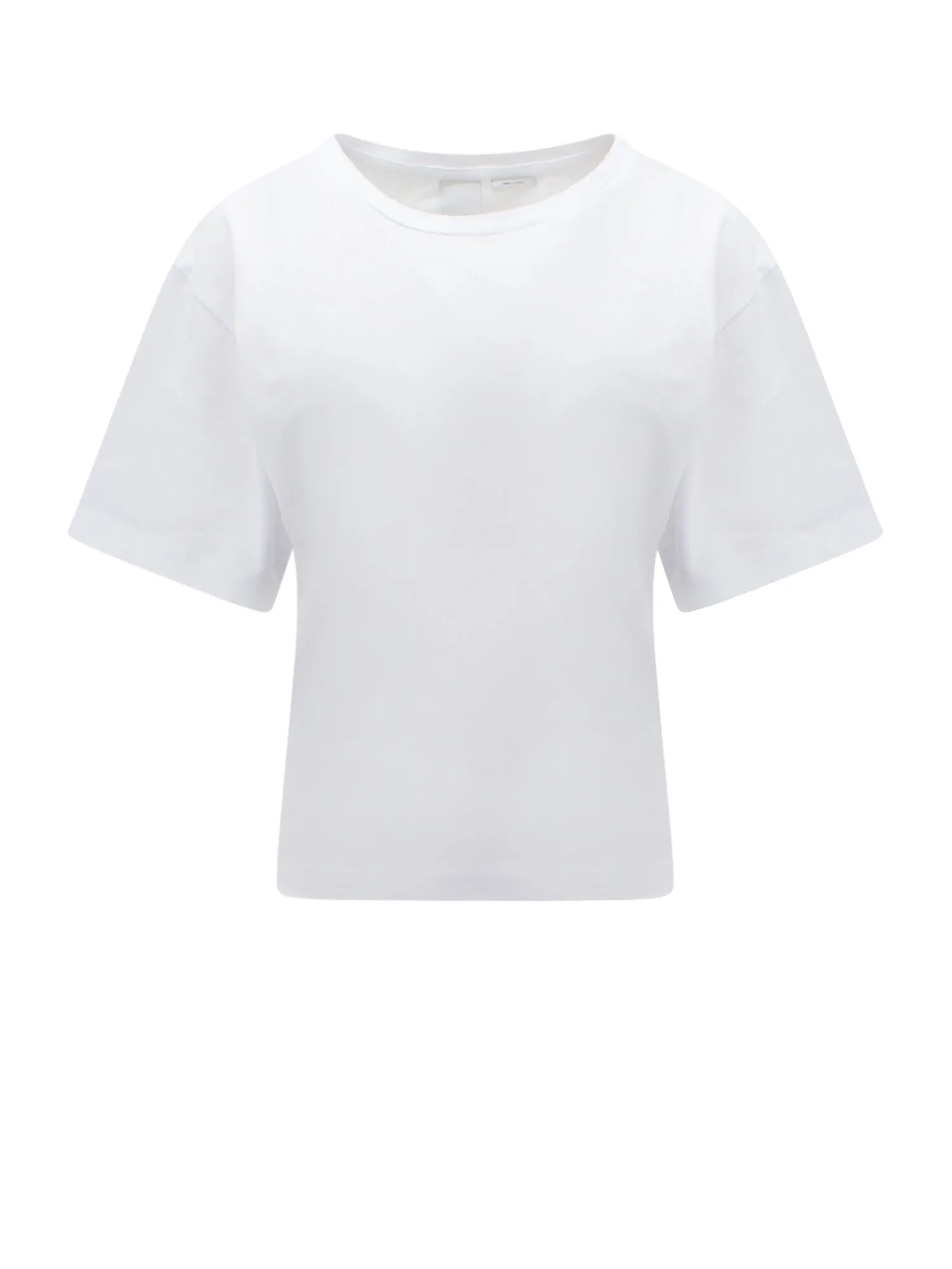 Cotton T-Shirt With Rubberized Iconic Patch
