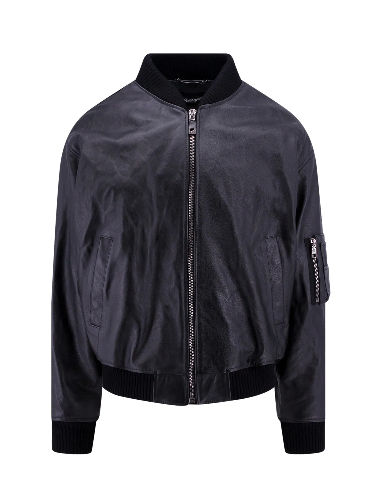 Padded Taurus Leather Jacket