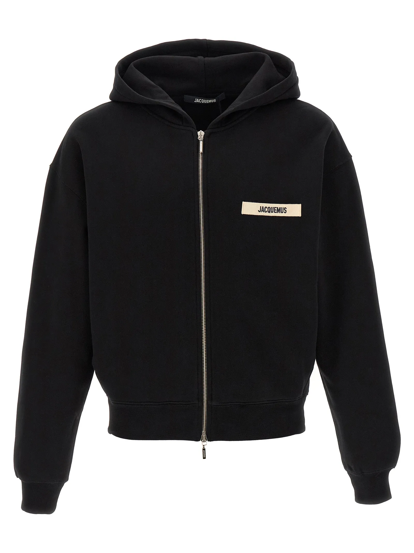 Le Hoodie Grip Gros Grain Felpe Nero