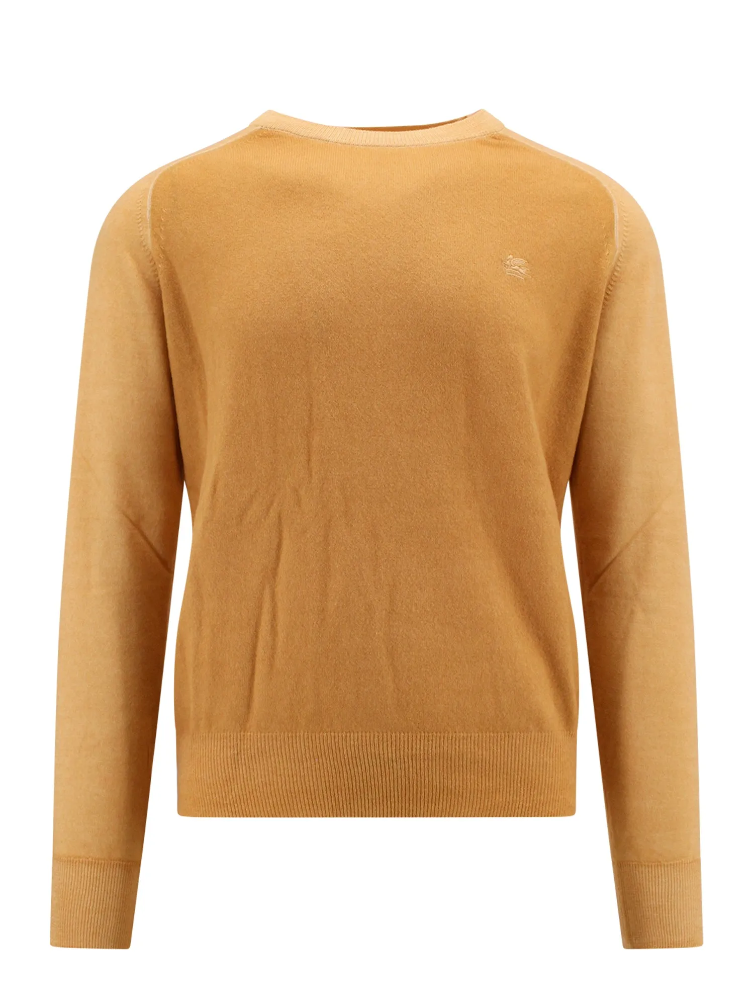 Wool Sweater With Embroidered Logo