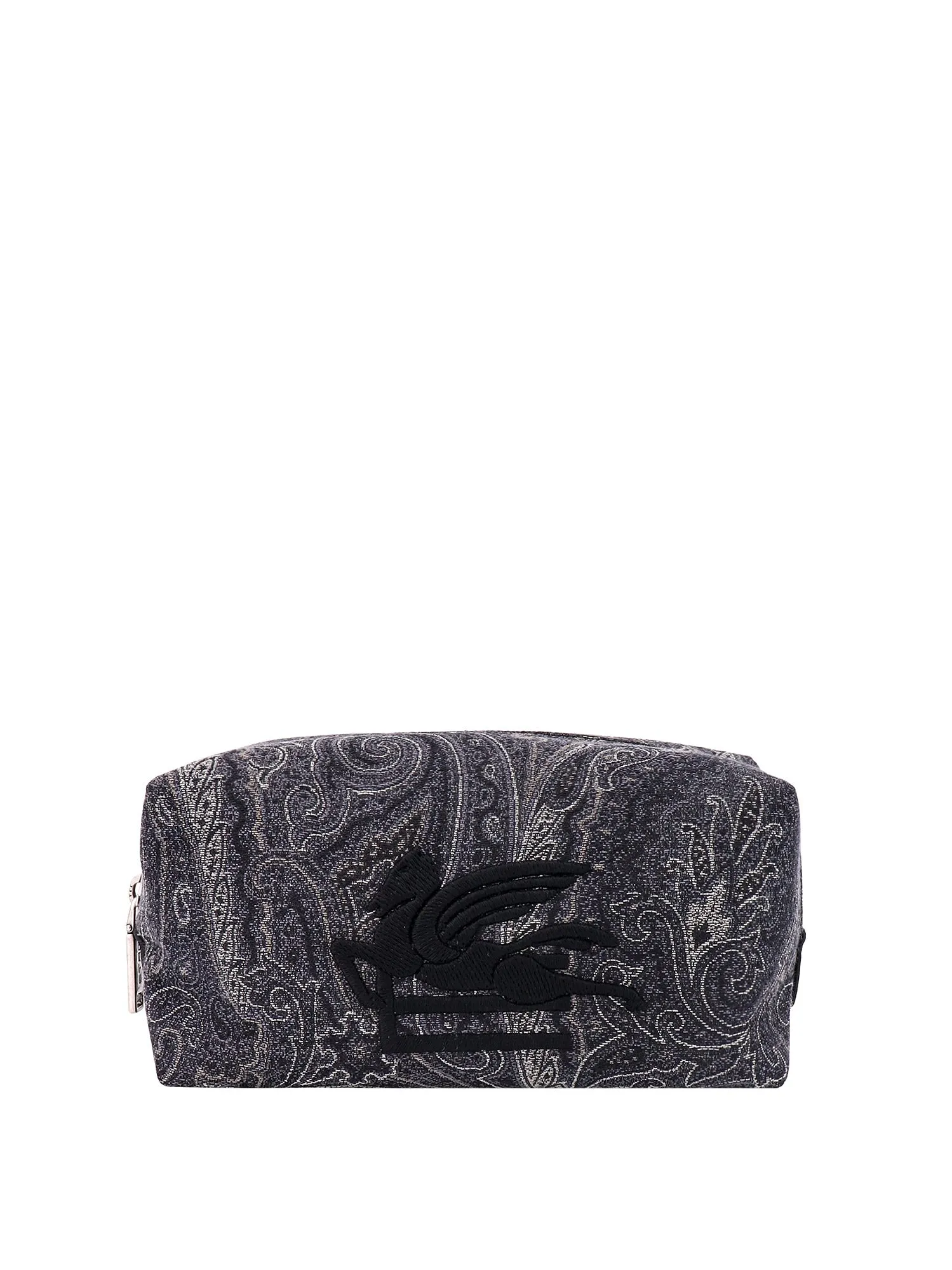 Coated Canvas Beauty Case With Paisley Motif