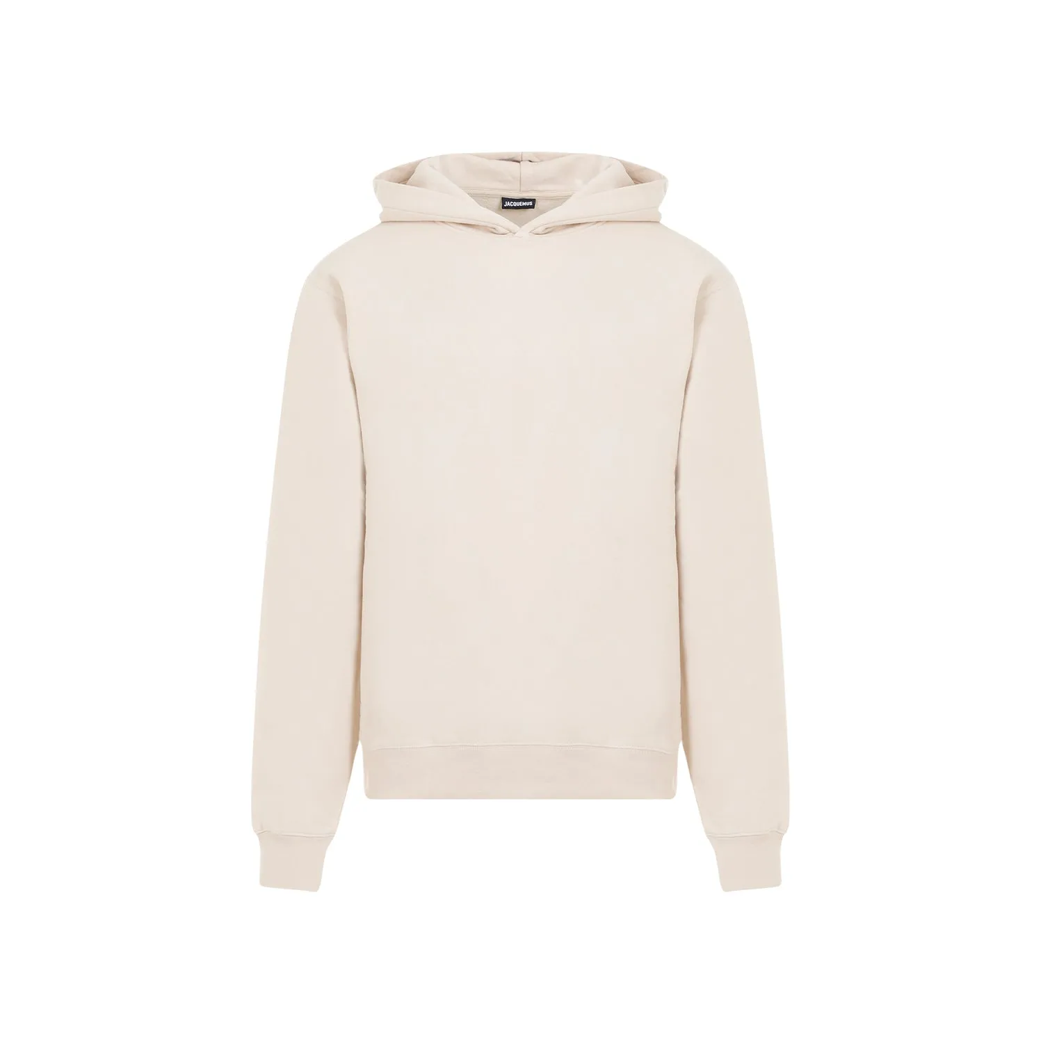 Le Hoodie Gros Grain In Beige Cotton
