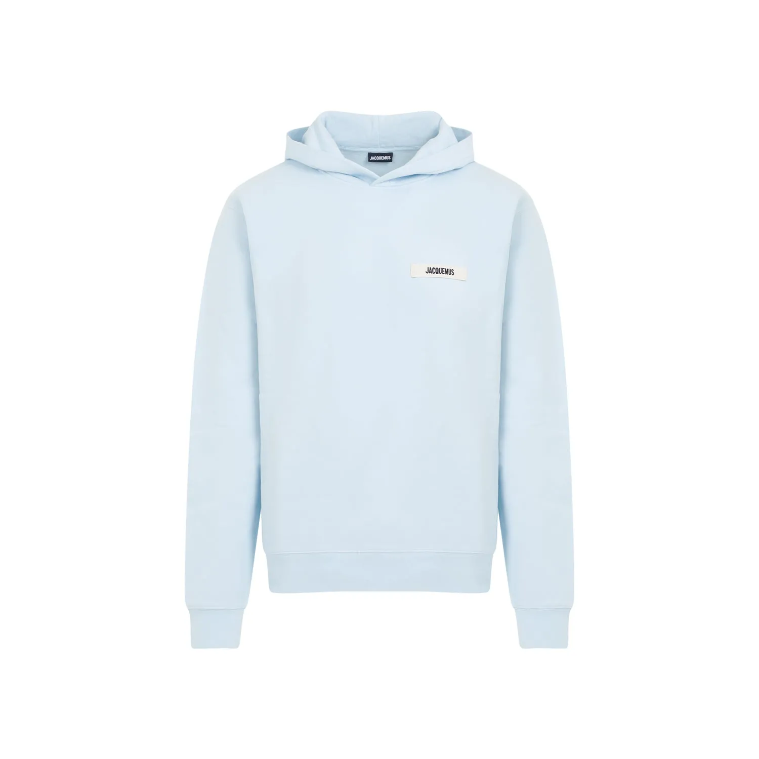 Le Hoodie Gros Grain In Light Blue Cotton