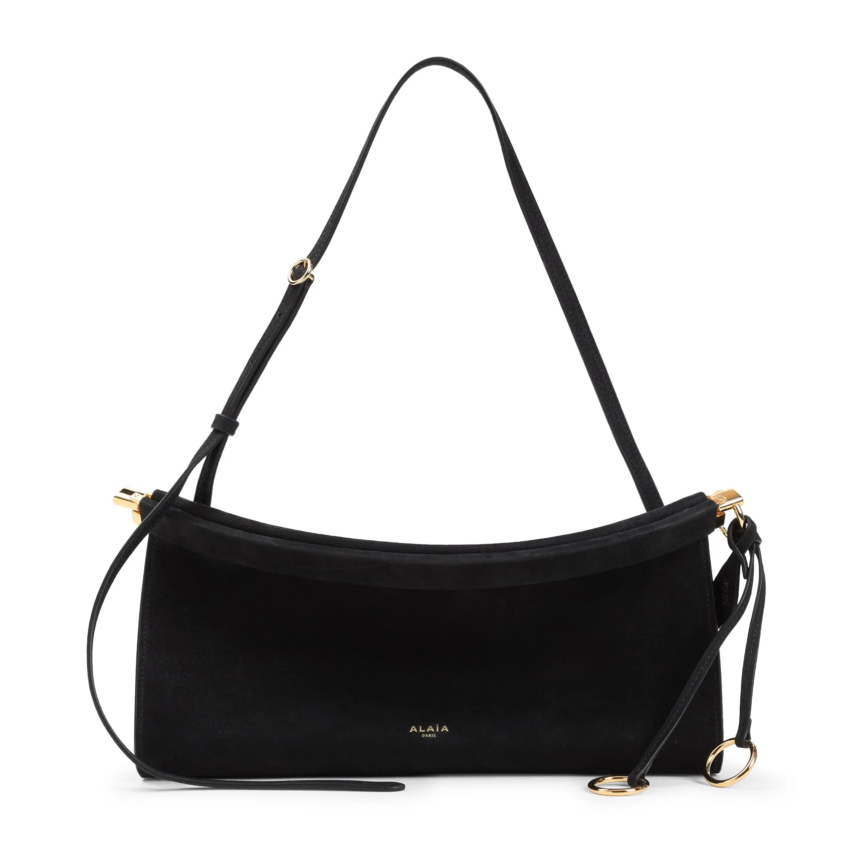 Black East West M Nabuk Shoulder Bag