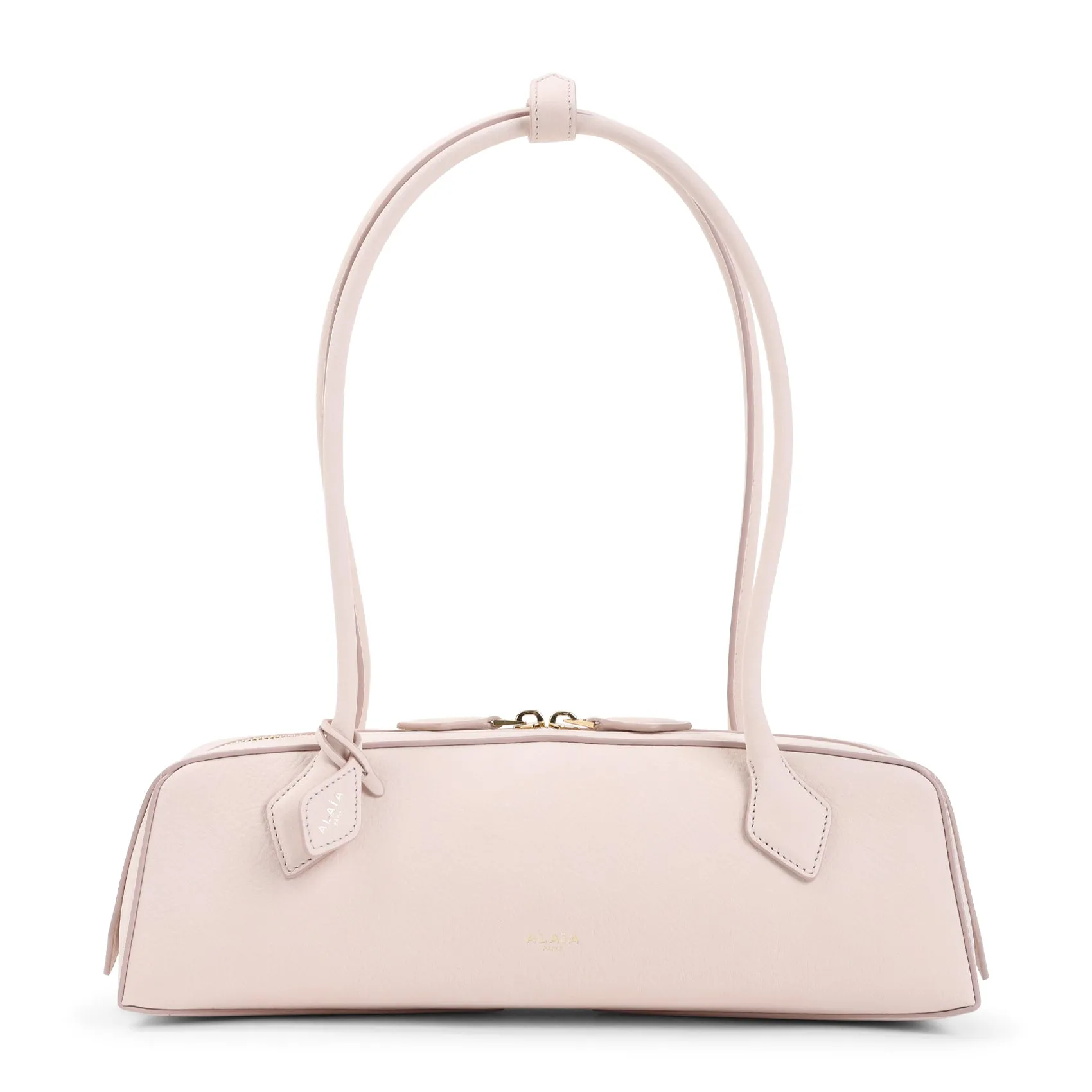 Pink Teckel Medium Nabuk Shoulder Bag