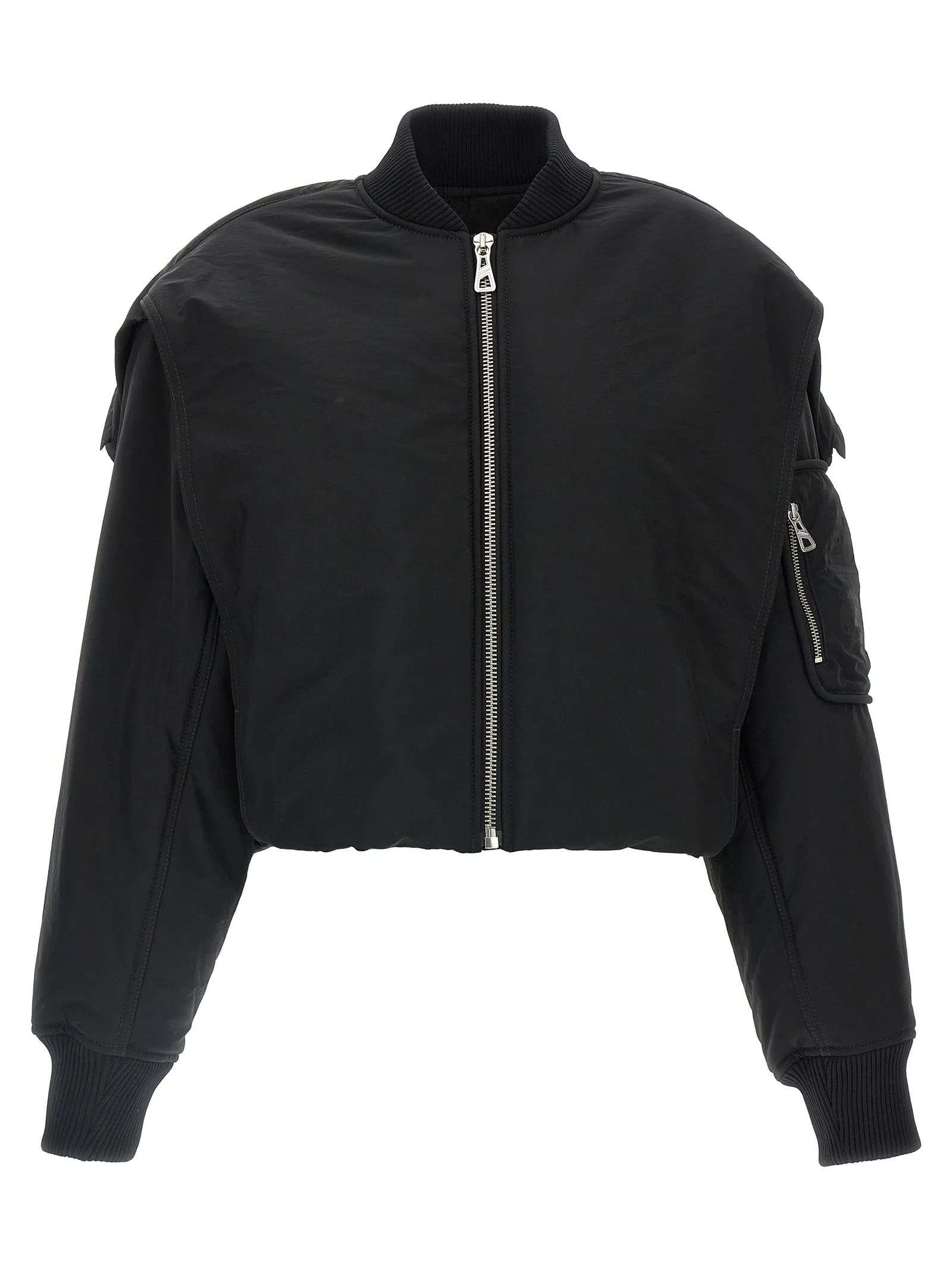 The Hooded Bomber Puffer Jackets Nero