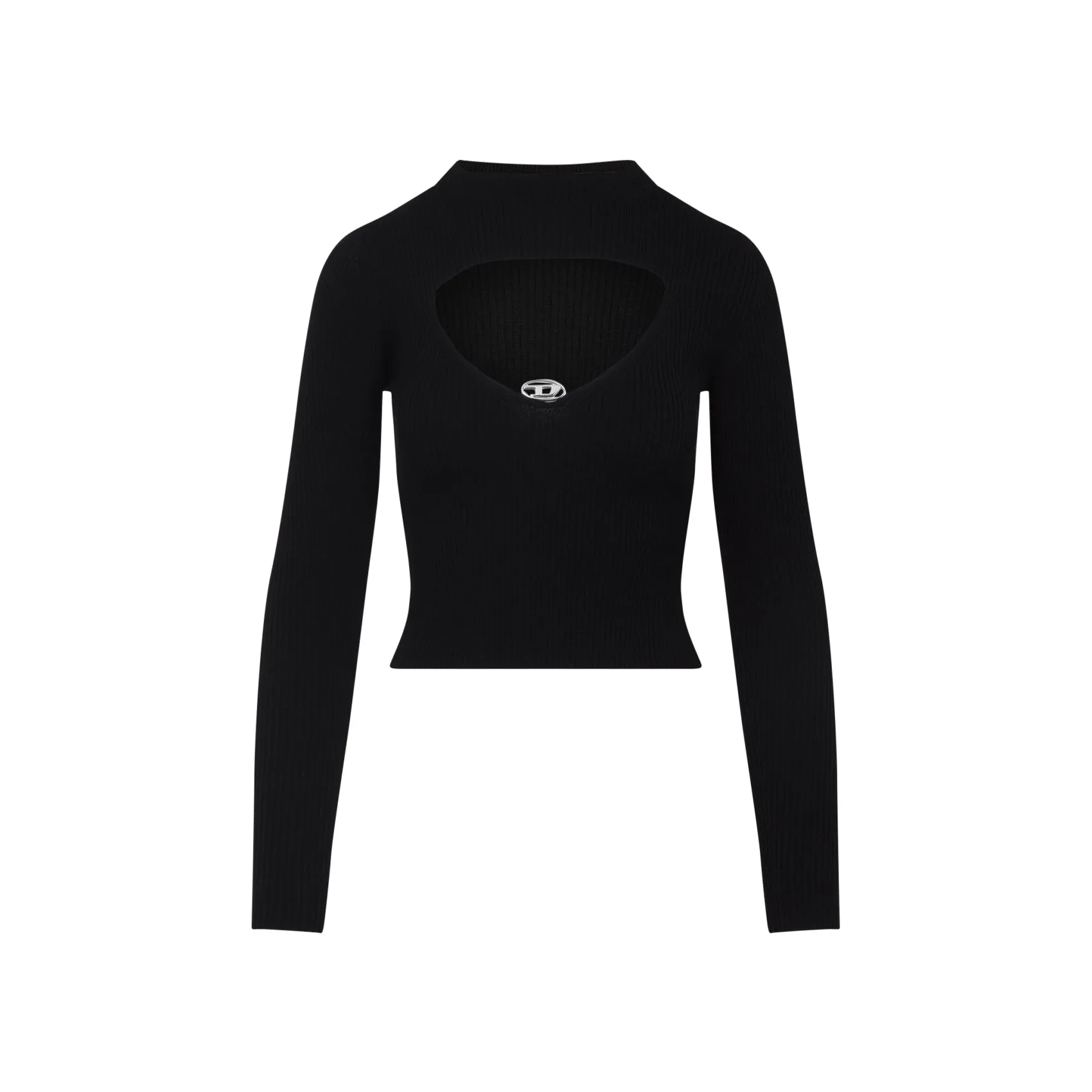 Black M-Olina Wool Top