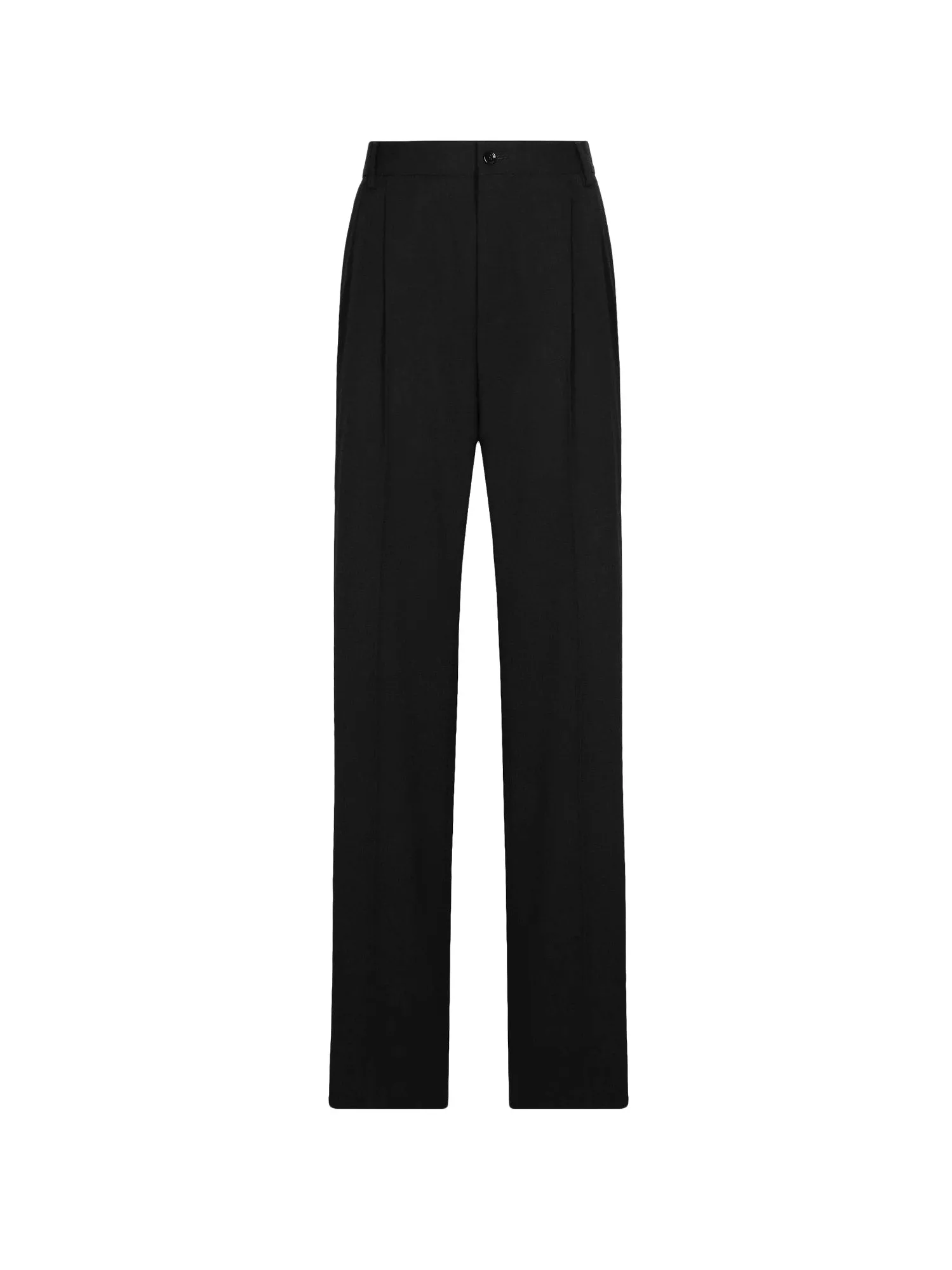 Stretch Wool Flare Trouser With Frontal Pinces