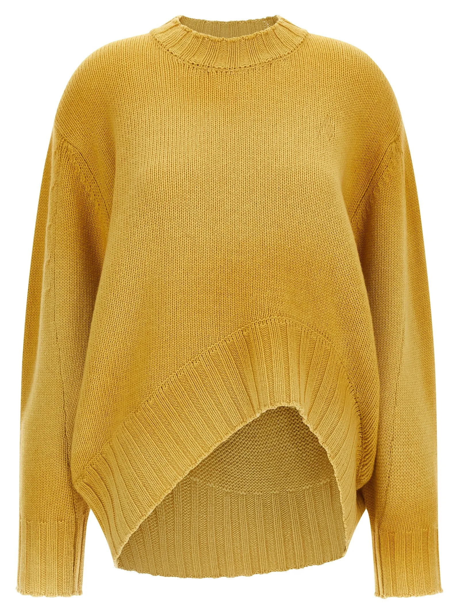 Logo Embroidery Sweater Maglioni Giallo
