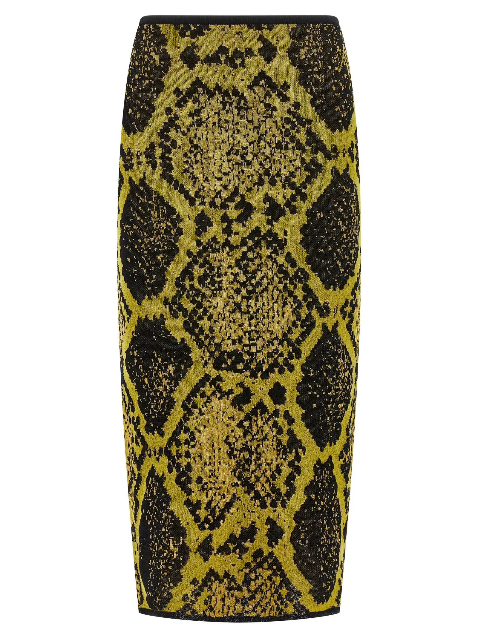 Python Jacquard Skirt Gonne Giallo
