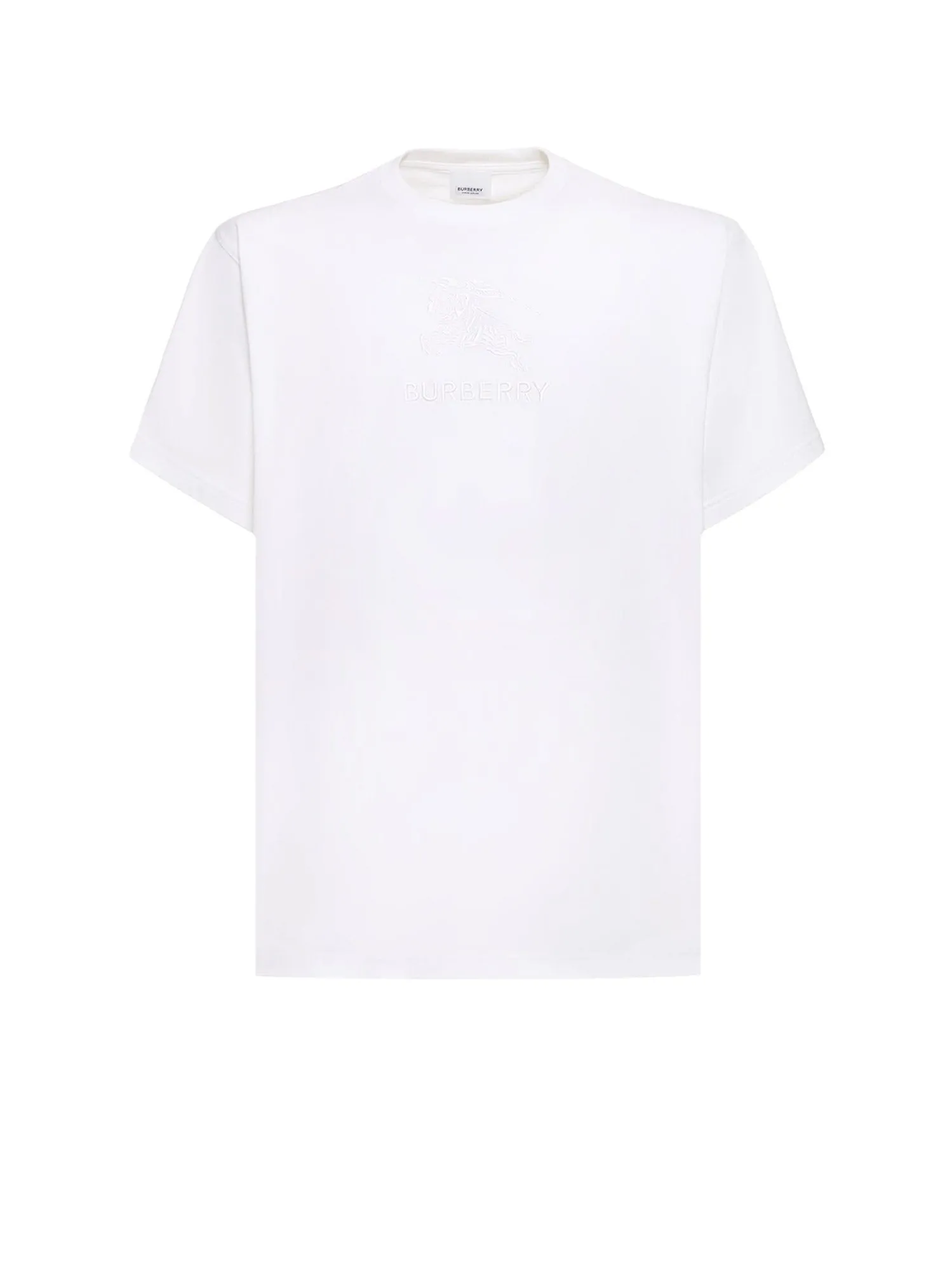 Cotton T-Shirt With Frontal Logo Embroidery