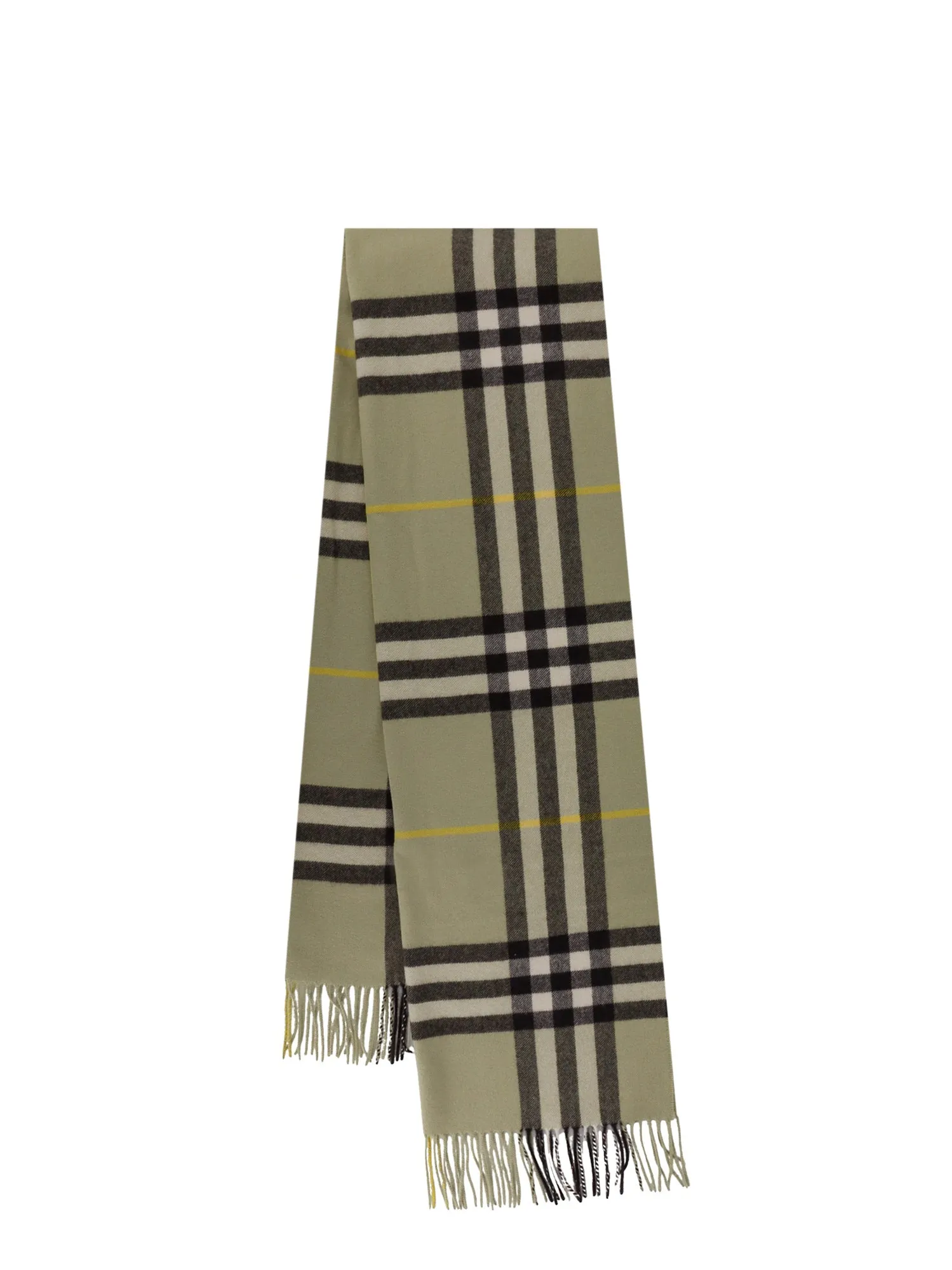 Cashmere Scarf With Giant Check Print