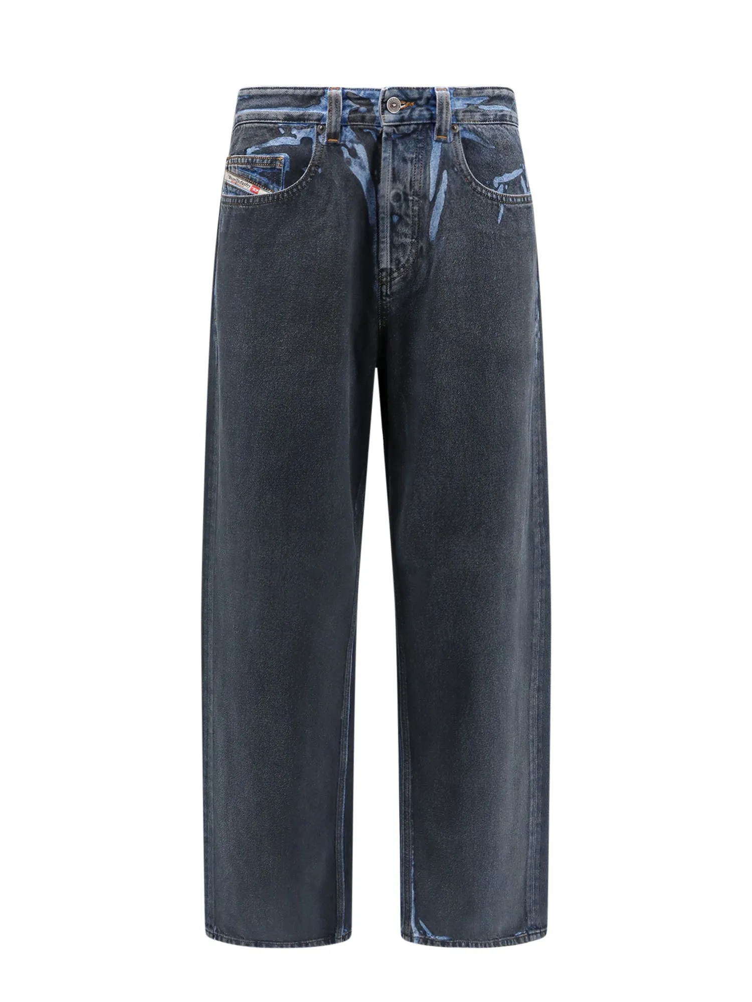 Organic Cotton Jeans With Back Logo Patch