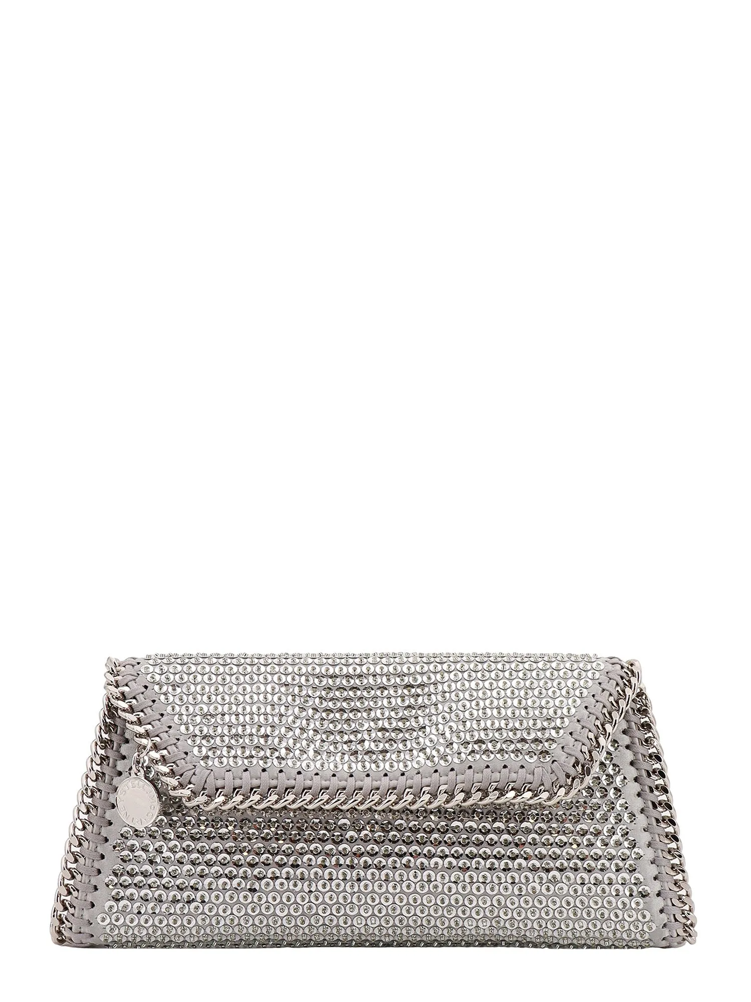 Satin Clutch With Sequins