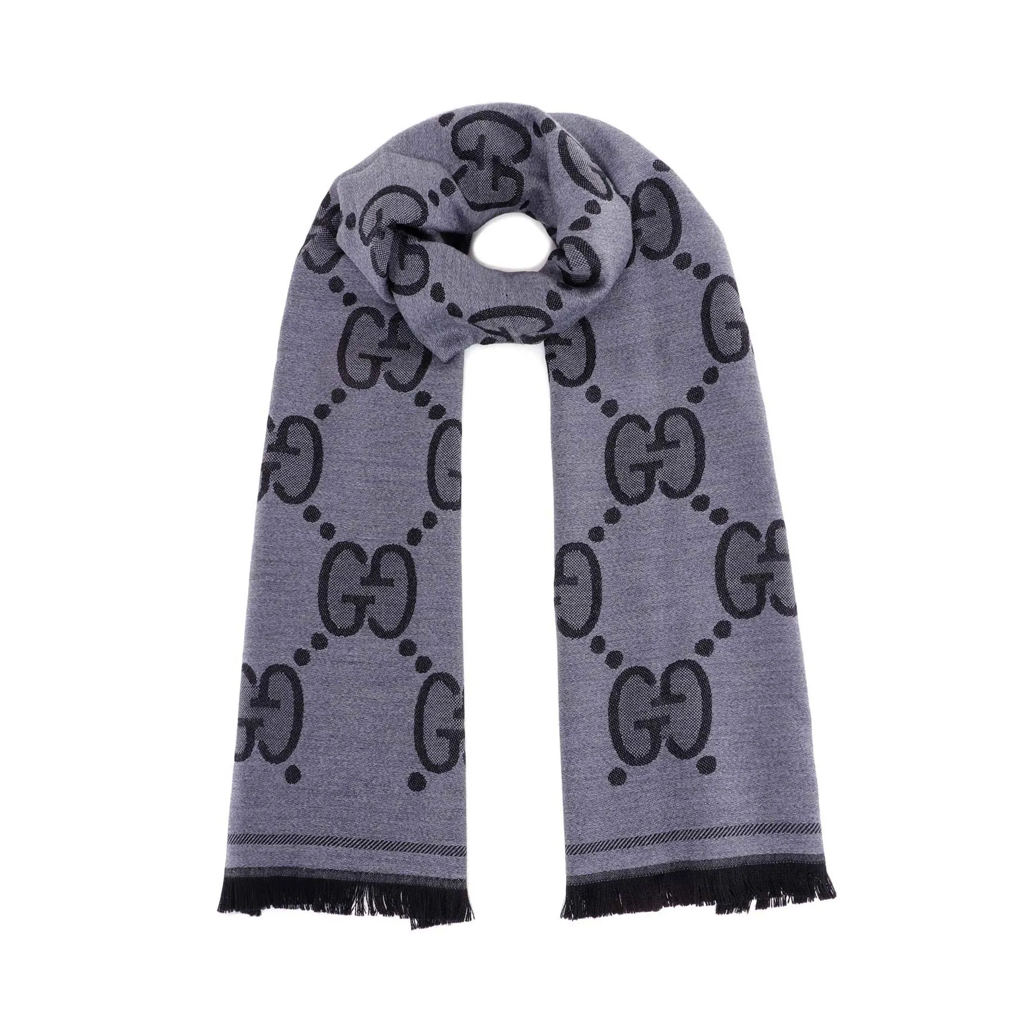 Gg Jumbp Wool Scarf