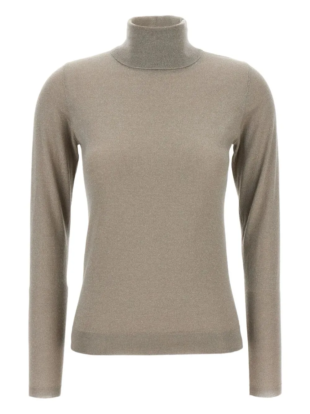 Maglione Leggero A Collo Alto In Cashmere E Seta Sparkling
