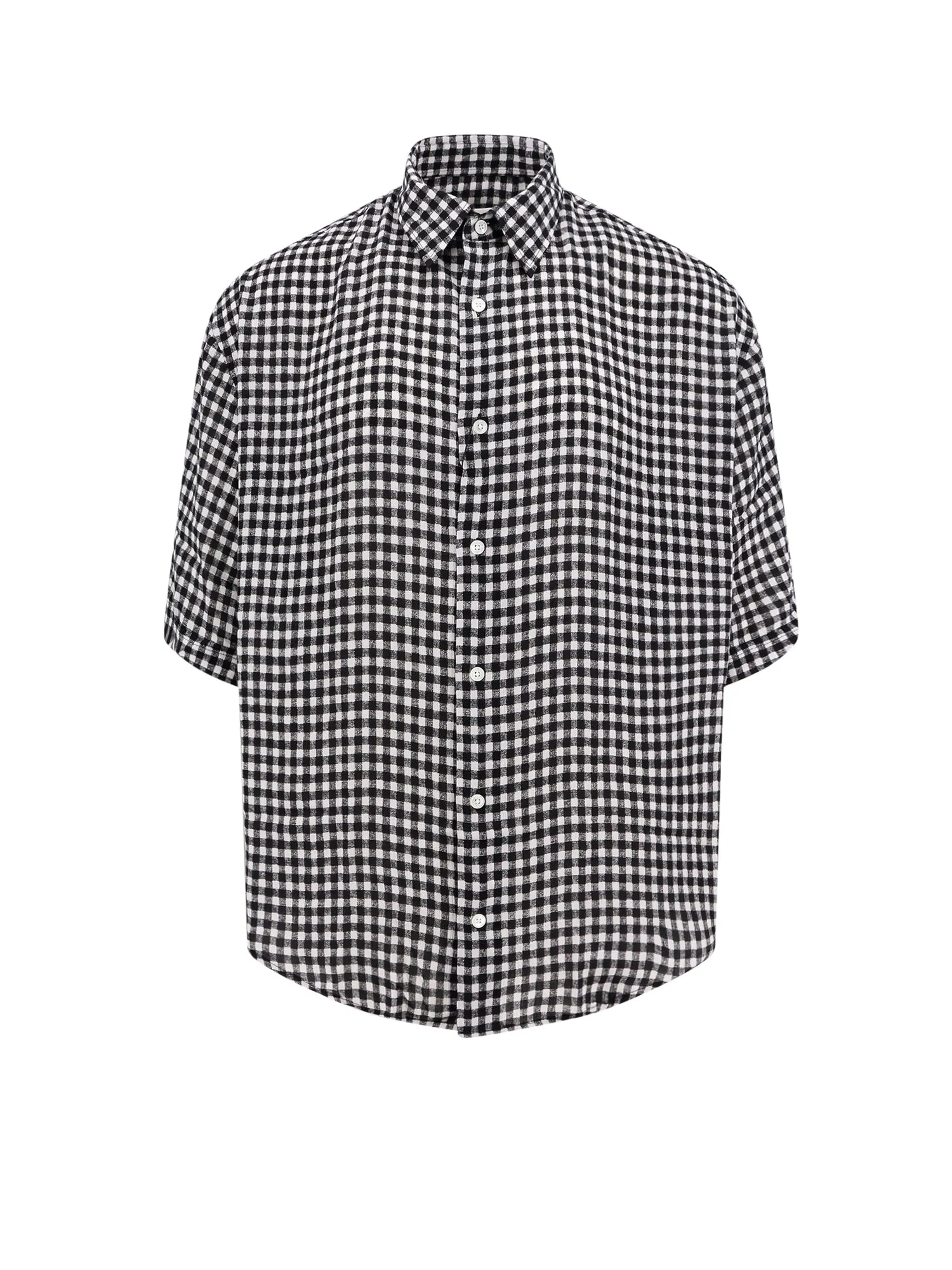 Viscose Shirt With Vichy Motif