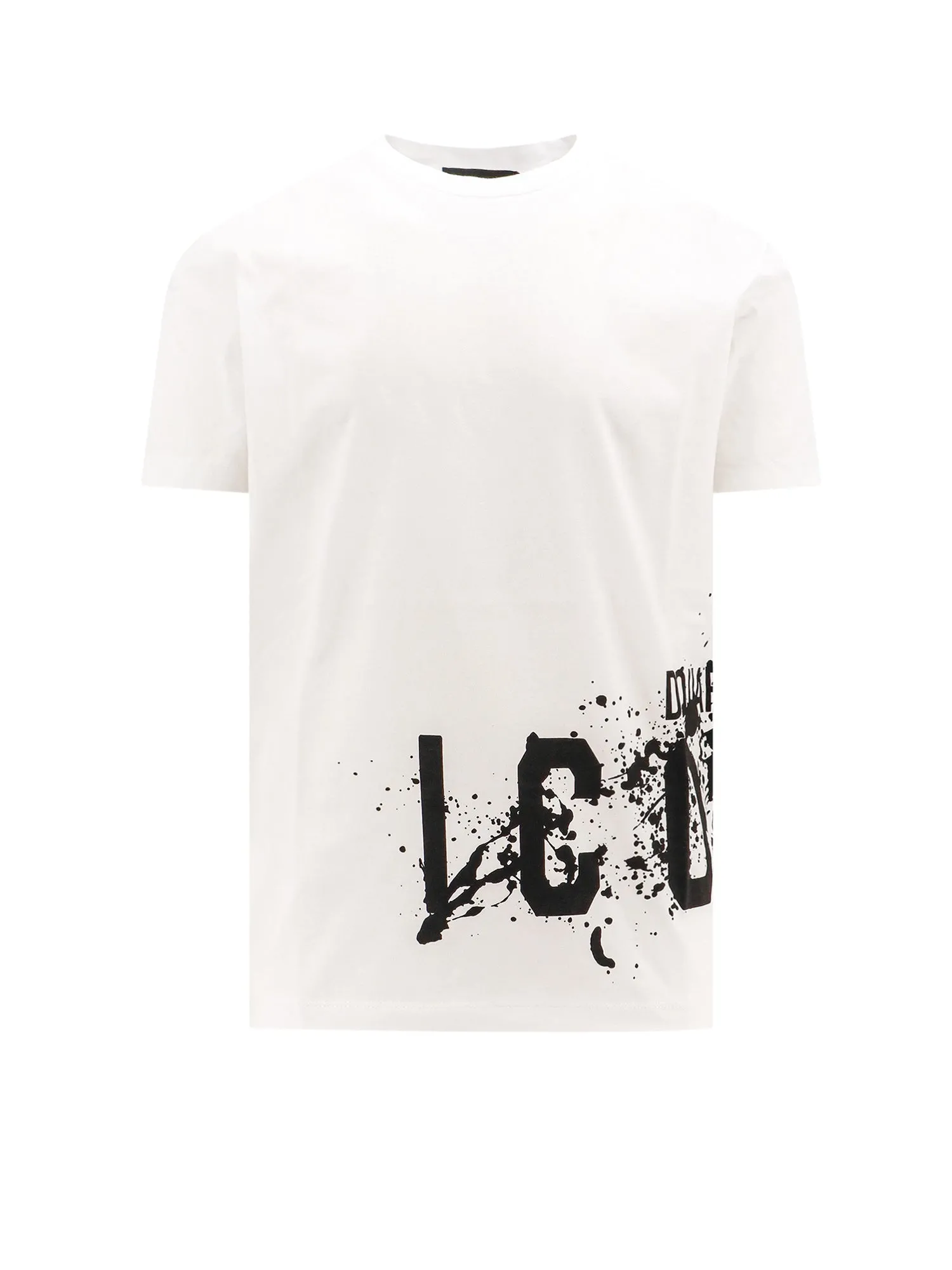 Cotton T-Shir With Icon Splash Print