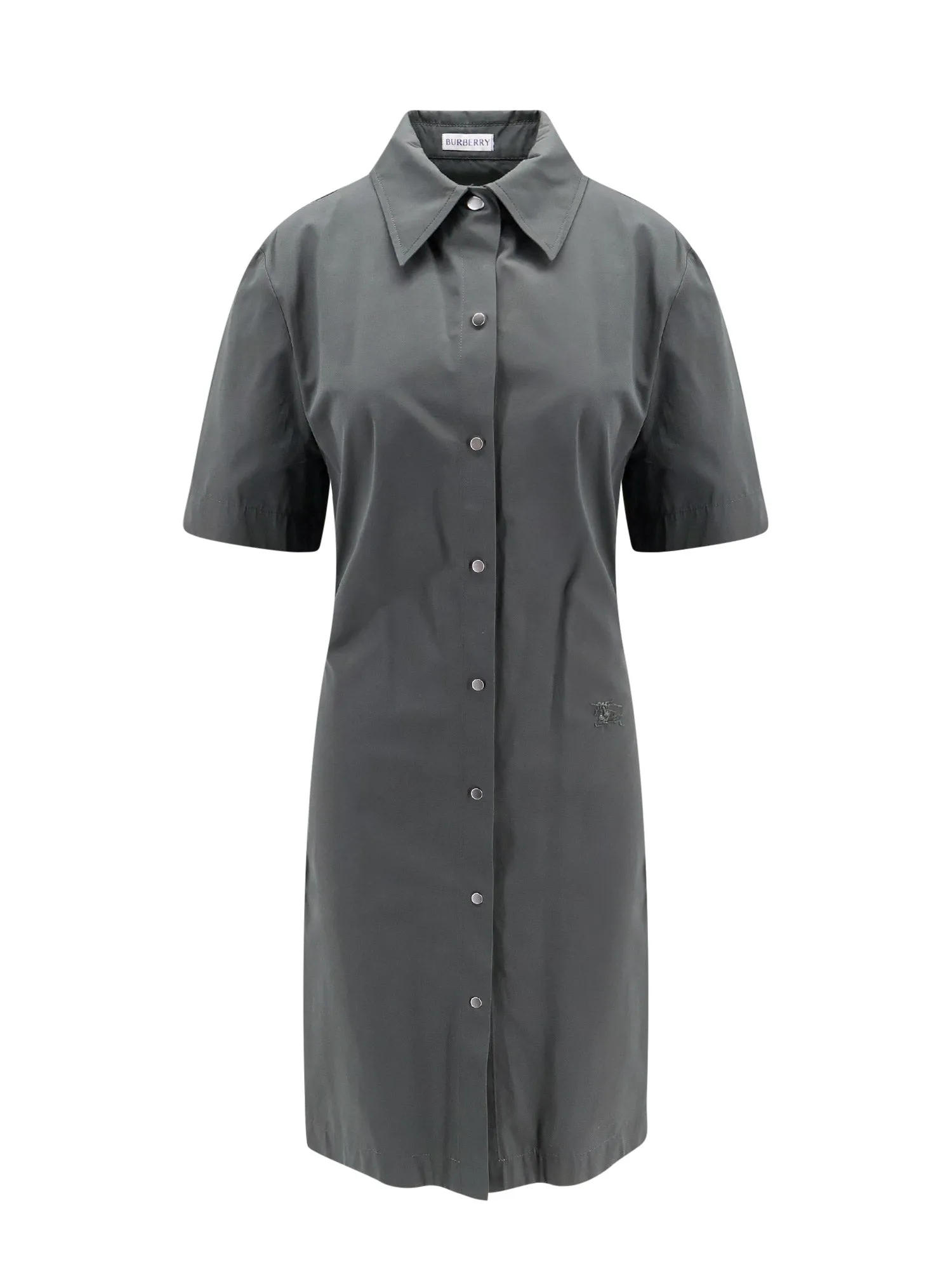 Cotton Blend Dress With Ekd Embroidery