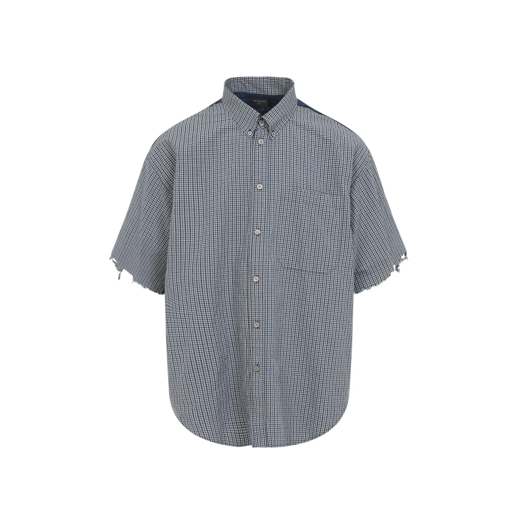 Blue S/S Hybrid Linen Shirt