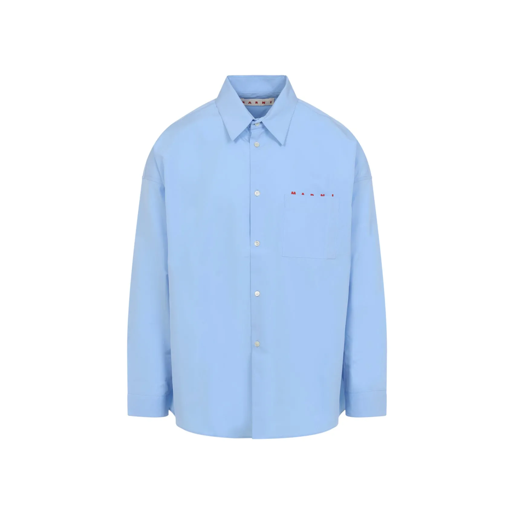 Blue L/S Cotton Shirt