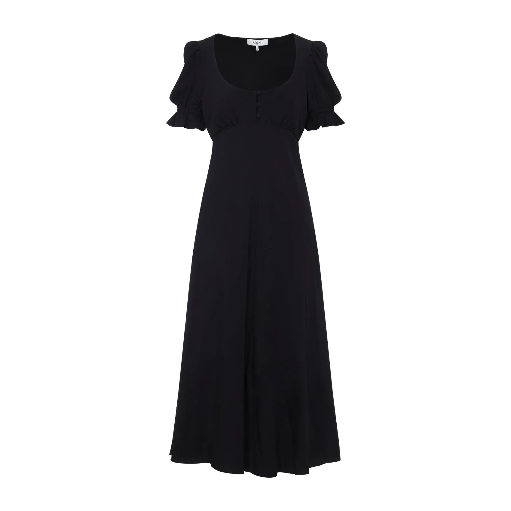 Black Silk Long Dress