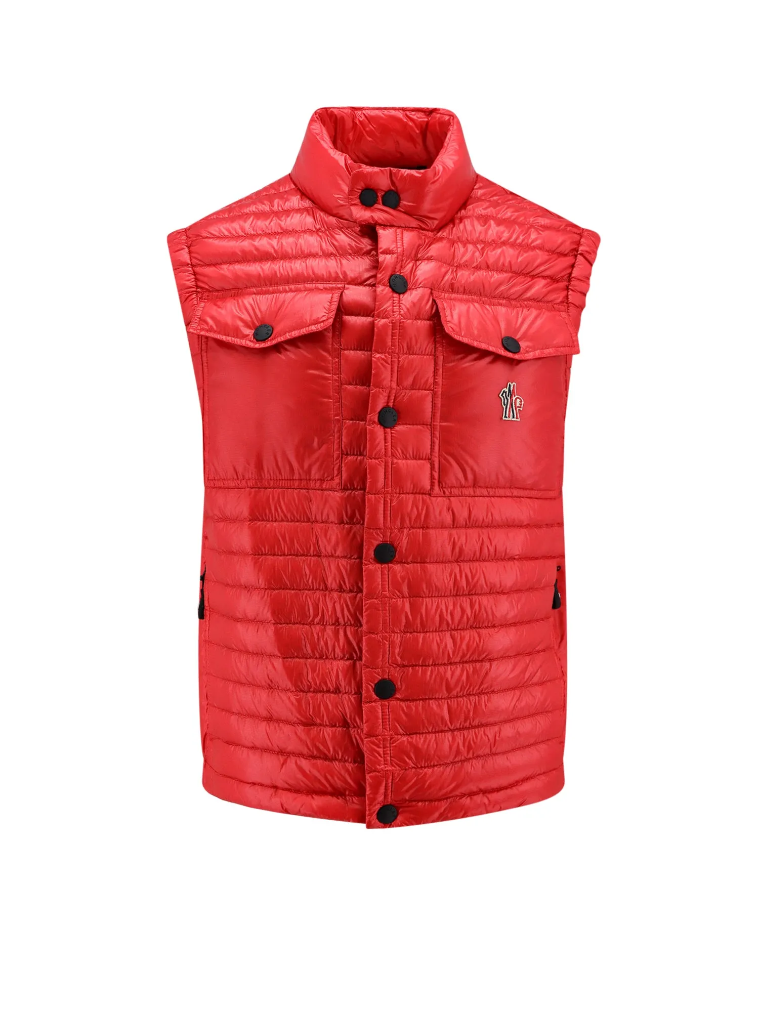 Padded And Quilted Sleeveless Nylon Jacket